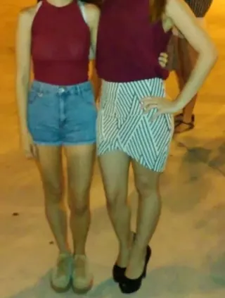 Falda estampada blanco y negro