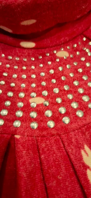 Vestito bambina collo alto stampa gufi 8 anni