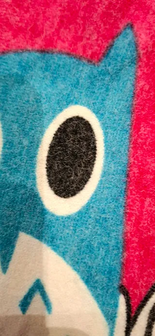 Vestito bambina collo alto stampa gufi 8 anni