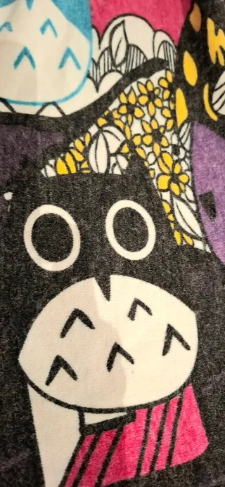 Vestito bambina collo alto stampa gufi 8 anni