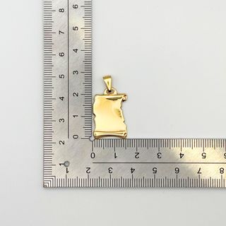 Colgante Oro 18K, Pergamino, 2.05gr