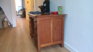 Escritorio antiguo madera roble americano