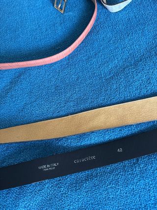 2 Cinture Donna Nera e. azzurra