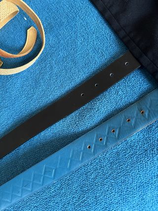 2 Cinture Donna Nera e. azzurra