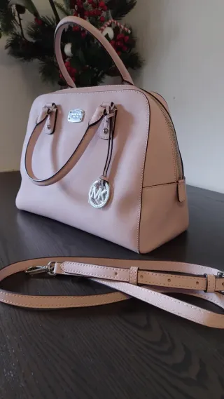 Borsa Michael Kors Rosa e argento
