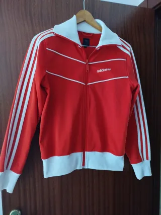 Chaqueta Adidas Roja y Blanca