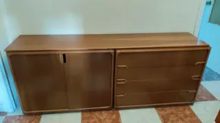 Mueble tocador con espejo y almacenaje