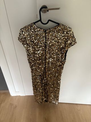Vestido lentejuelas Zara Talla L Diseño brillante