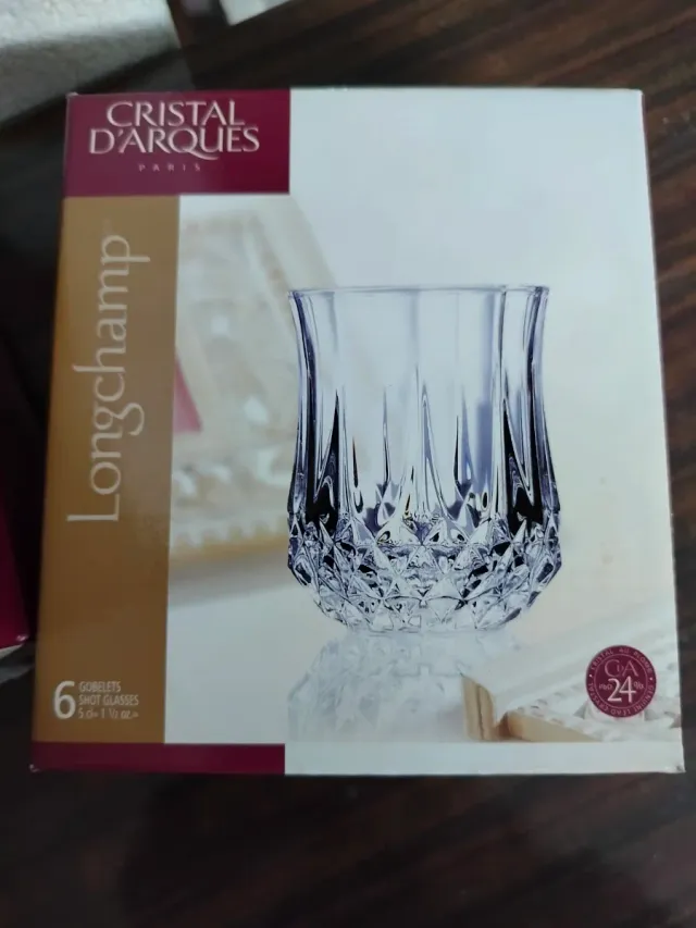 Licorera Cristal d'Arques y 12 vasos