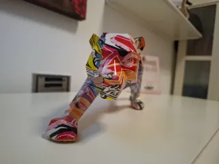 Figura Decorativa Leopardo Multicolor