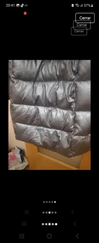 Plumífero gris escandelle