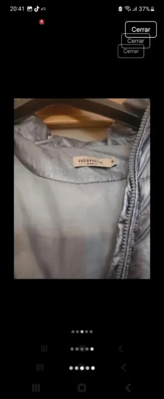 Plumífero gris escandelle