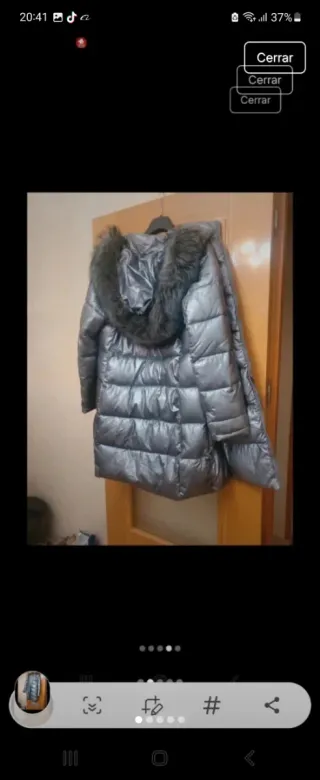 Plumífero gris escandelle