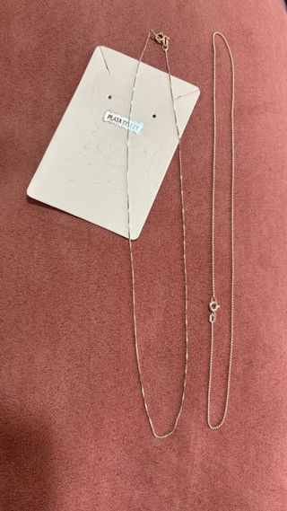 Lote 2 Cadenas Plata de Ley