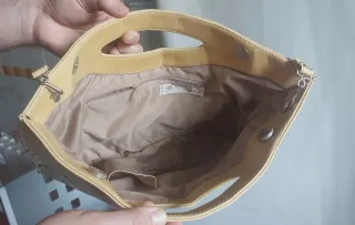 Bolso cartera flor seca natural beige multicolor