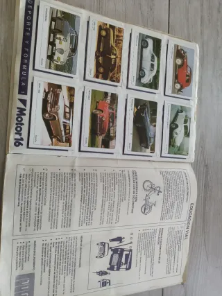 Album Coches Coleccion Cromos Motor 16
