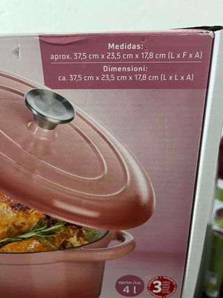 Olla Ernesto Hierro Fundido Rosa