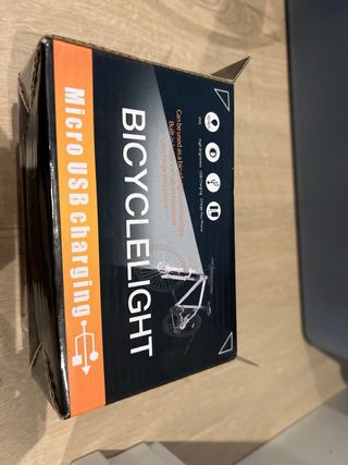 Luz Bicicleta IPSXP Micro USB Negra