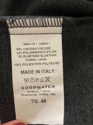 Pantalón elástico gris GOODMATCH Made in Italy