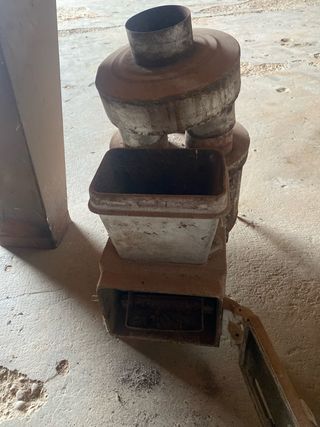 Estufa Serrín Biomasa Metal