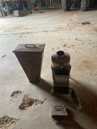 Estufa Serrín Biomasa Metal