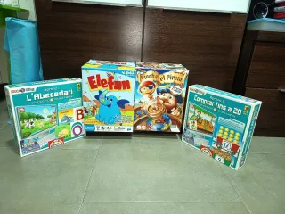 Lote 4 Juegos Educa: Elefun, Pincha Pirata, Abeced
