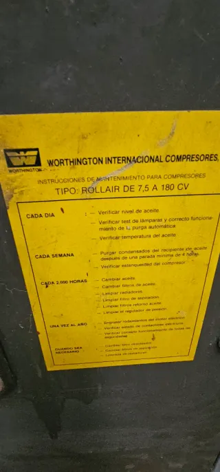 Compresor Tornillo ROLLAIR 75 Worthington