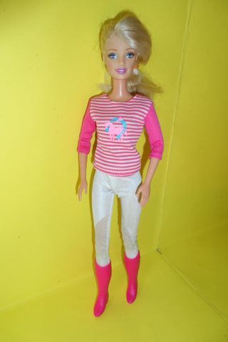 barbie cavallerizza con cavallo pony ed accessori
