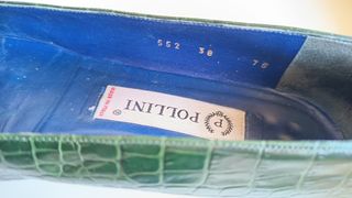 Pollini Scarpe Pelle Verde Tg 38