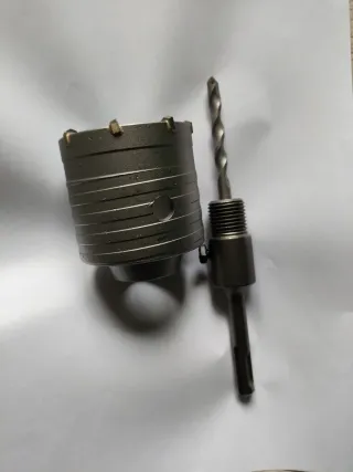 Broca corona 65mm con husillo 10cm