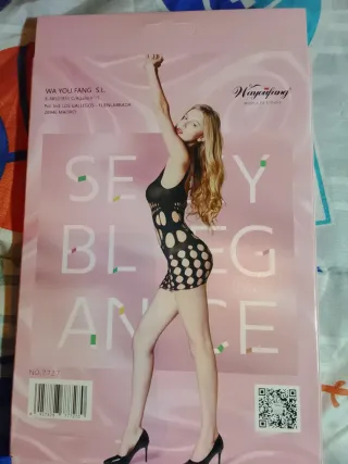 Vestido de red sexy Waycaiifang talla única