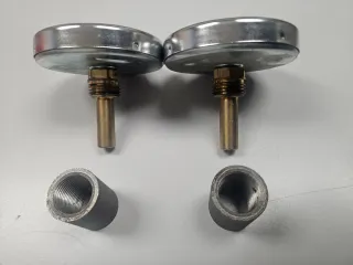 2 Termómetros 0-120°C bimetálicos SITEM 80mm