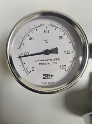 2 Termómetros 0-120°C bimetálicos SITEM 80mm