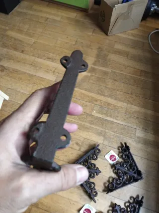 Escuadras Estantería Hierro Vintage (4uds) nuevas