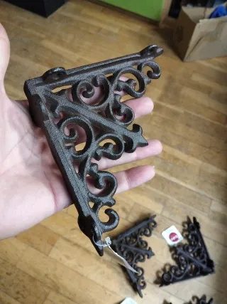 Escuadras Estantería Hierro Vintage (4uds) nuevas