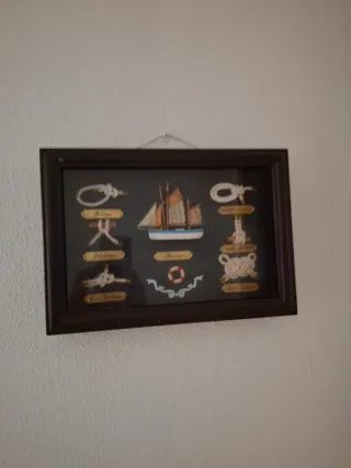 Cuadro decorativo de nudos marineros