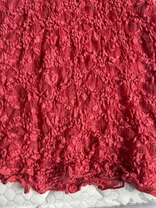 Falda de encaje de Pull and Bear XS rosa coral