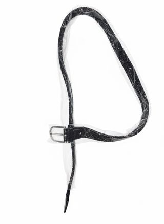 Cinturón trenzado elástico negro NUEVO