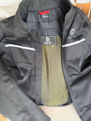 Chaqueta Moto Armure Negra