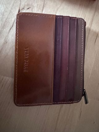 Portacarte in vera pelle