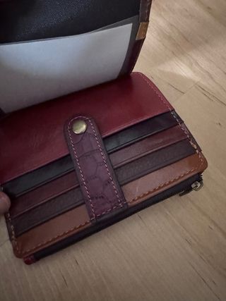 Portacarte in vera pelle