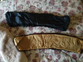 Bufanda y 2 cuellos de pelo sintético