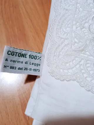 Set Lenzuola Ricamate Pizzo Bianco