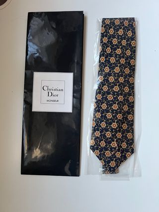 Corbata Christian Dior Monsieur dorado