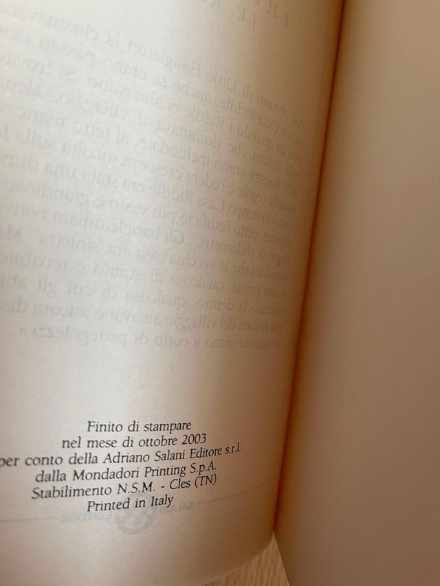 Harry Potter collezione Salani vecchia traduzione