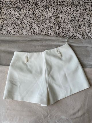 Falda pantalón Zara beige