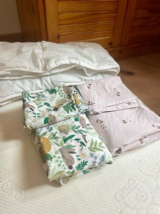 Colchón Cuna Látex 120x60 + Edredón y Fundas