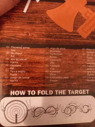 Juego de lanzar hachas