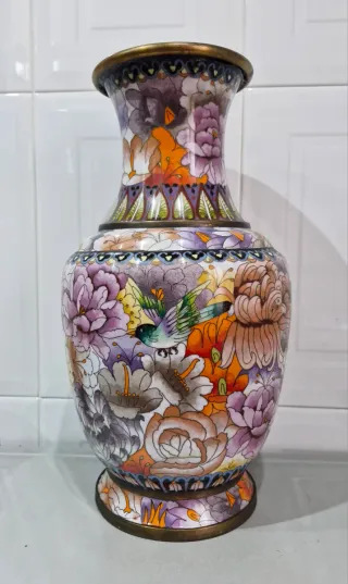 Jarron chino cloisonne