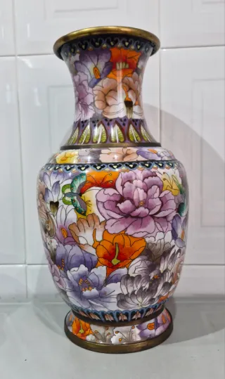 Jarron chino cloisonne